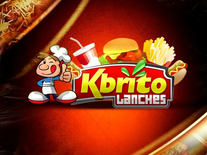 Criação de 4 flyer - Kbrito Lanches